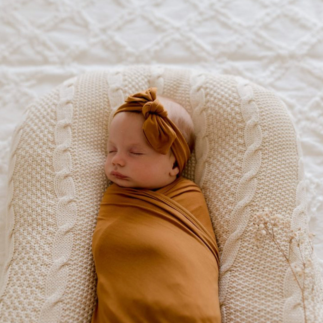 LUNA'S TREASURES DESERT BRONZE JERSEY TOPKNOT HEADBAND