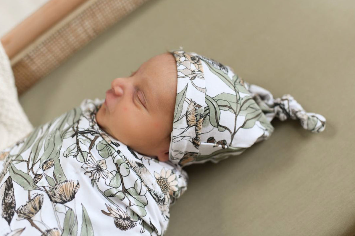 LUNA'S TREASURES KOKO KNOTTED BEANIE NEWBORN