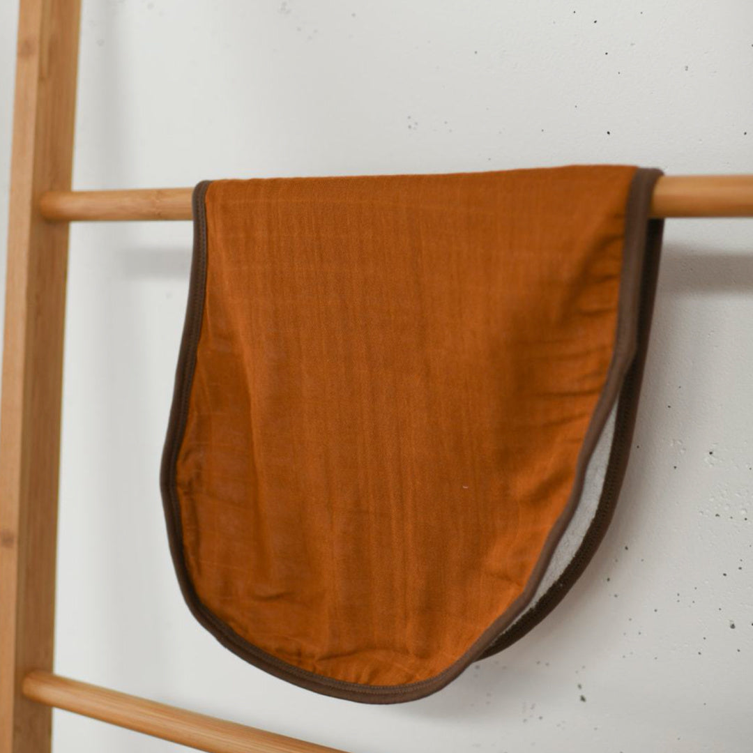 LUNA'S TREASURES DESERT BRONZE MUSLIN BURP CLOTH