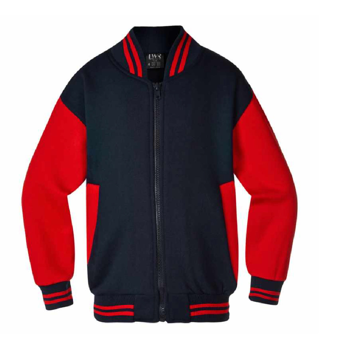ALLIGATOR CREEK STATE SCHOOL BRUSHED FLEECE BASEBALL JACKET