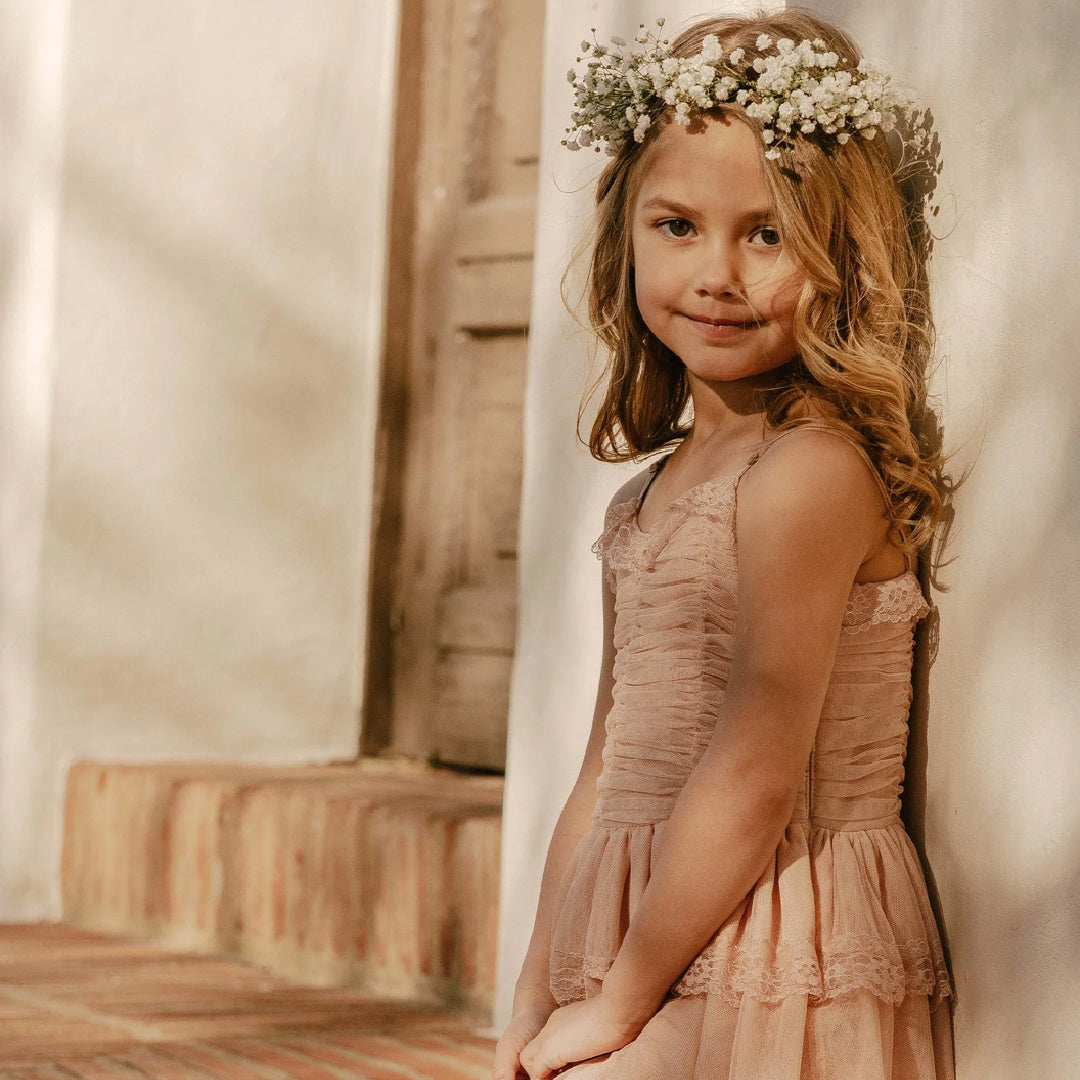 NORALEE AUDREY DRESS - DUSTY ROSE