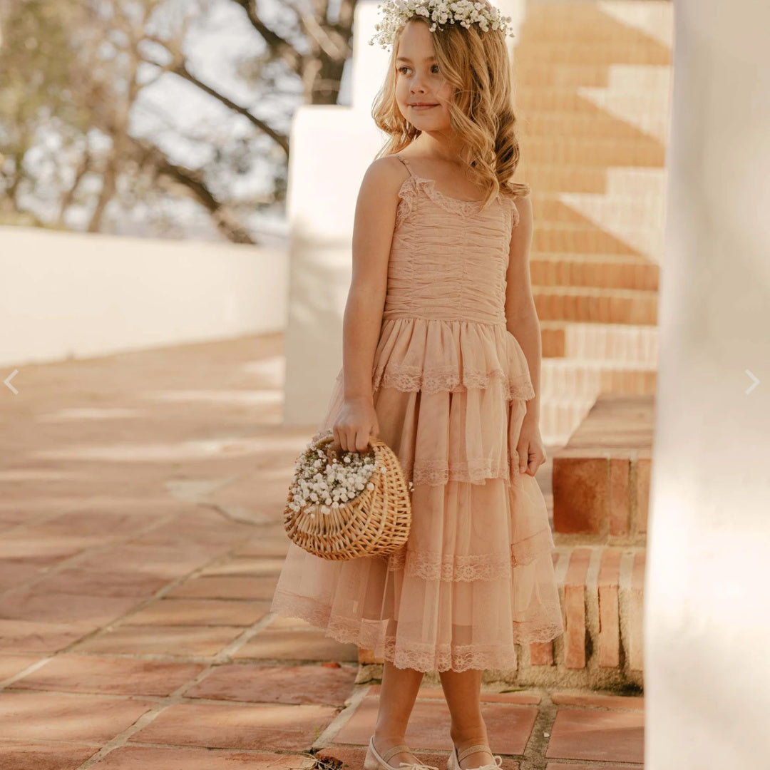 NORALEE AUDREY DRESS - DUSTY ROSE