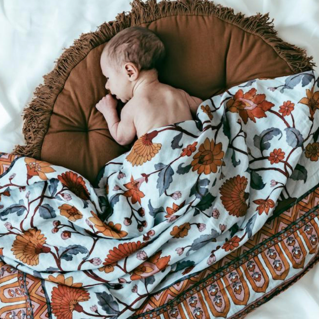 POP YA TOT ORGANIC MUSLIN SWADDLE - BUTI BLOCK