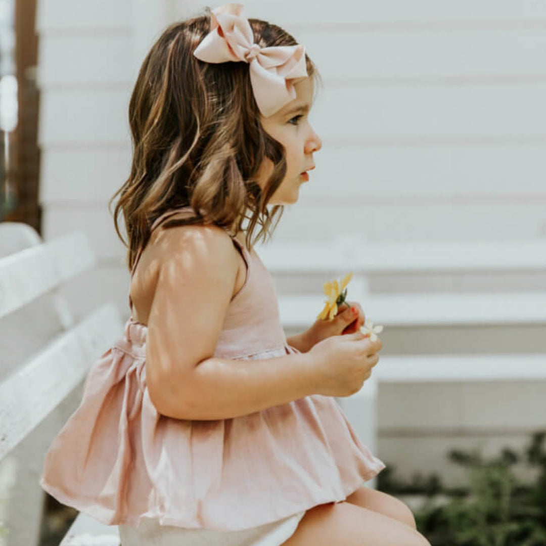 SNUGGLE HUNNY BOW CLIP MEDIUM - NUDE