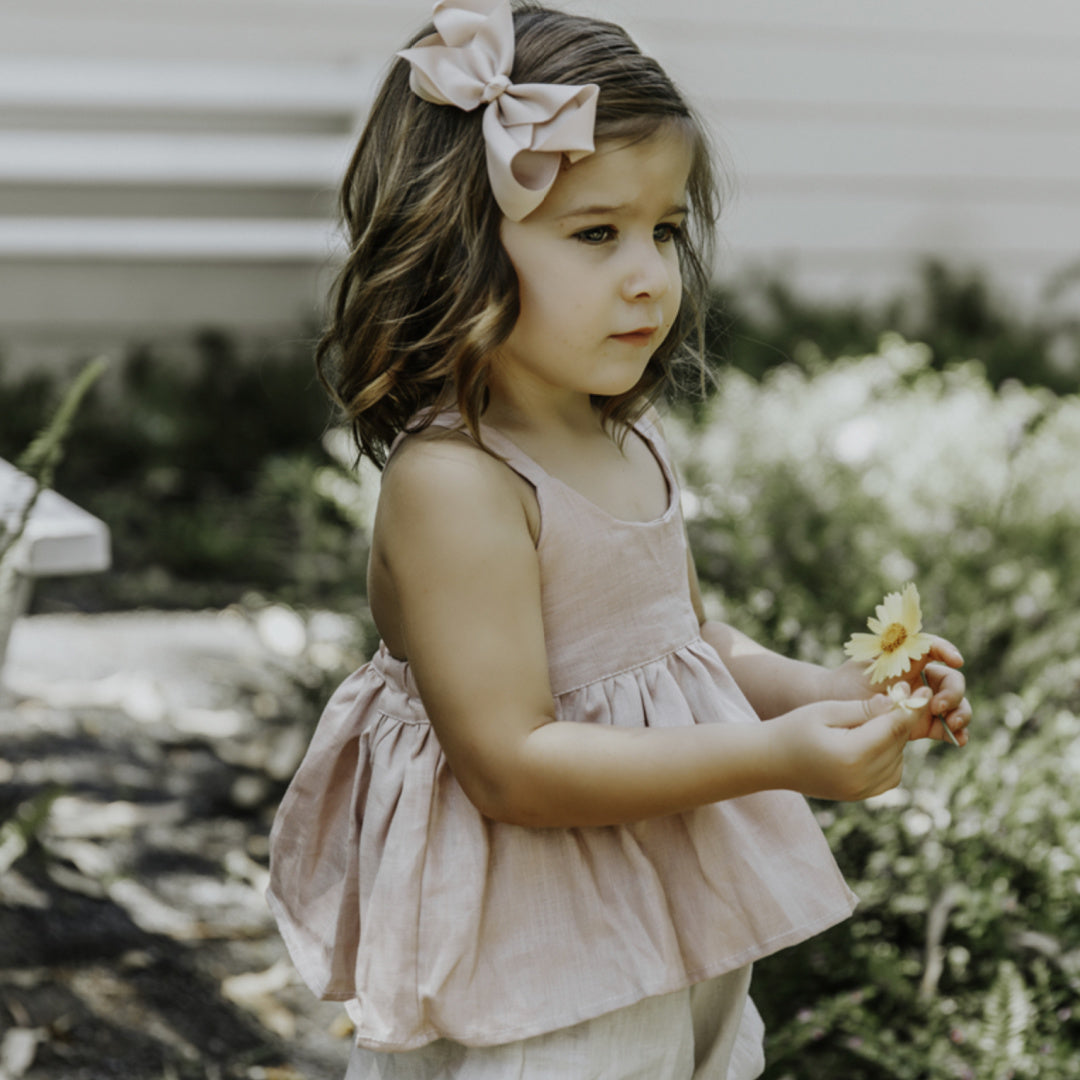 SNUGGLE HUNNY BOW CLIP MEDIUM - NUDE