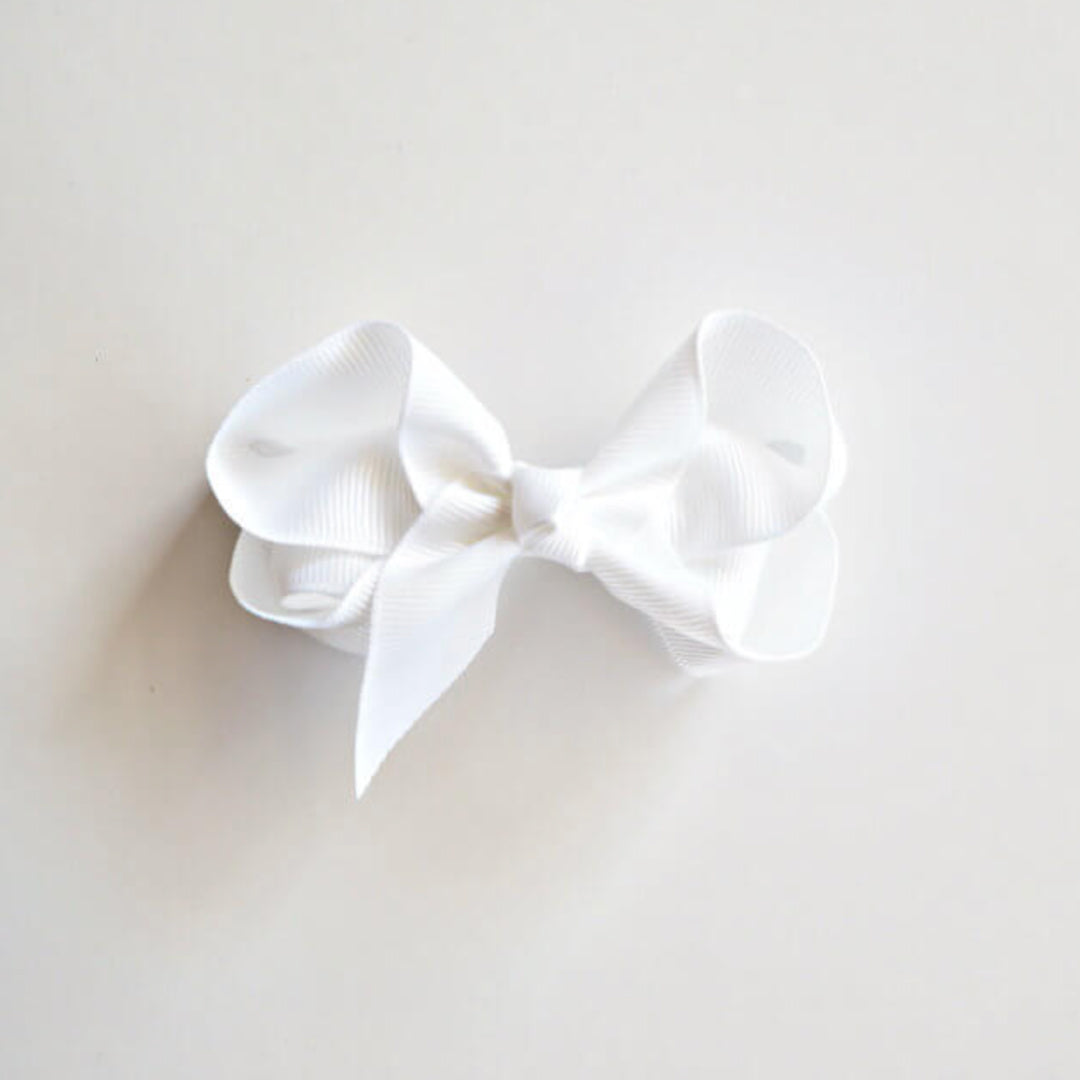SNUGGLE HUNNY BOW CLIP MEDIUM - WHITE