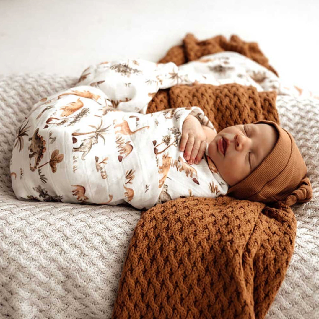 SNUGGLE HUNNY ORGANIC MUSLIN WRAP - DINO