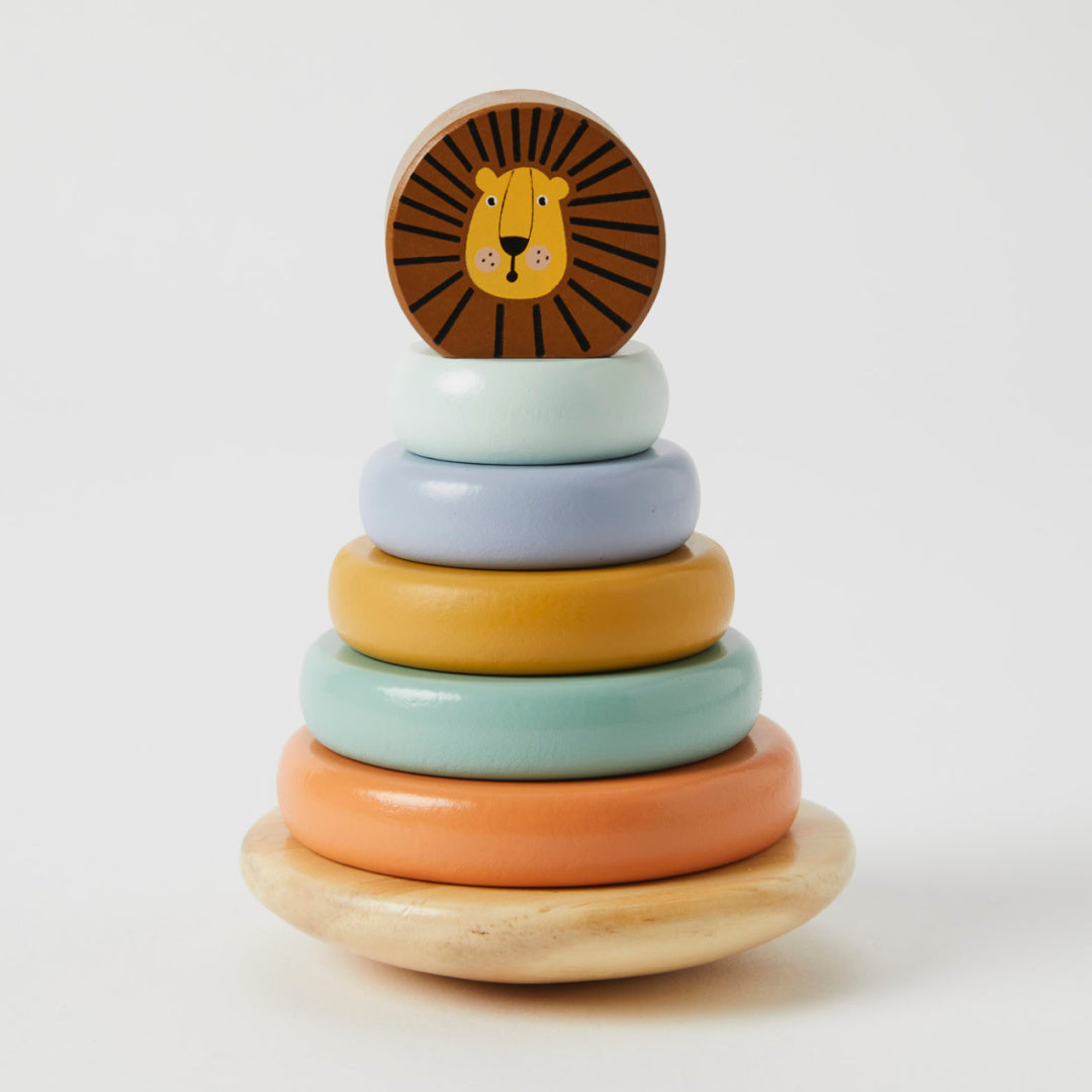 ZOOKABEE WOODEN LION TOWER RINGS