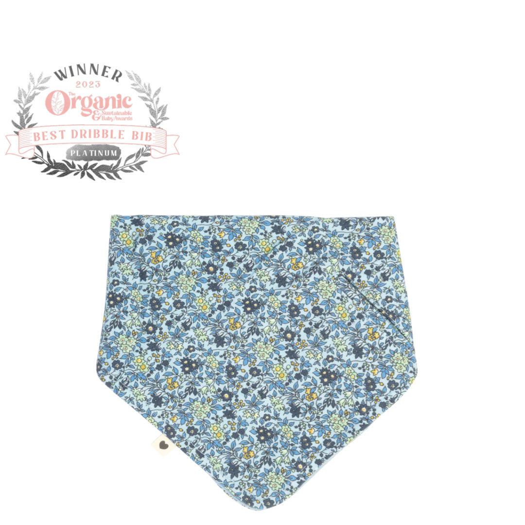 BIBS LIBERTY BANDANA BIB - CHAMOMILE LAWN BABY BLUE