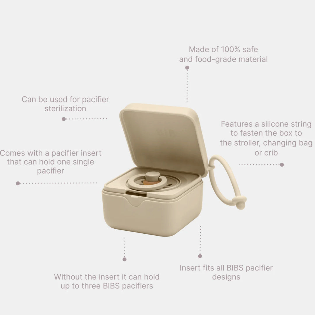 BIBS &#39;LIBERTY&#39; PACIFIER BOX - ELOISE IVORY