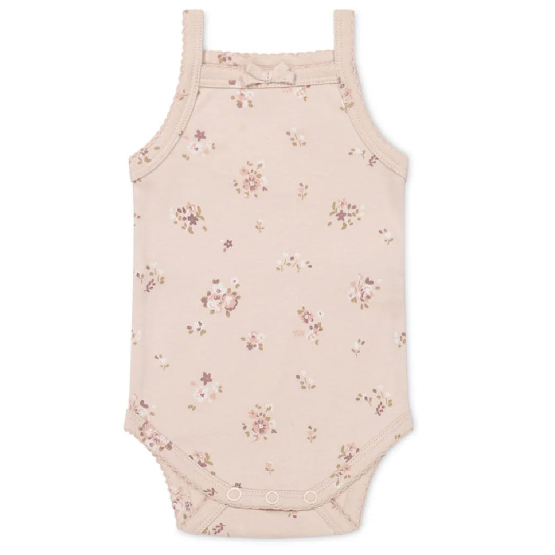 JAMIE KAY ORGANIC COTTON BRIDGET SINGLET BODYSUIT - PETITE FLEUR SOFT PEONY