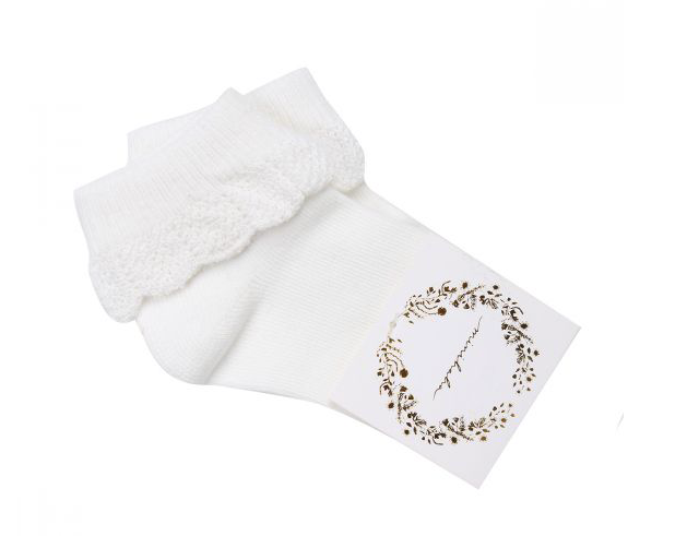 MINIHAHA DROP NEEDLE SOCKS - CLOUD