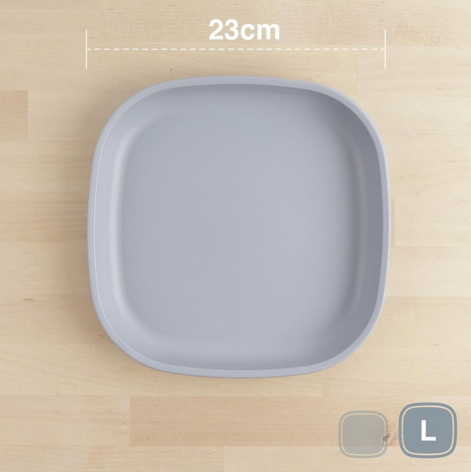 RE-PLAY LARGE PLATE - GREY