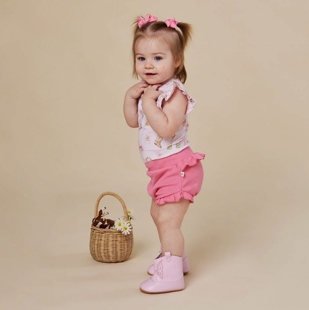 SNUGGLE HUNNY ORGANIC HIGH WAIST BLOOMERS - CANDY