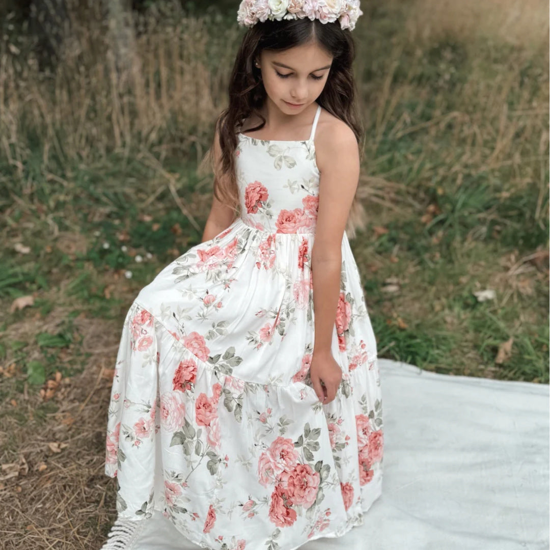 Clothes Little Girl Floral Dresses A LITTLE LACEY AVA GIRLS FLORAL