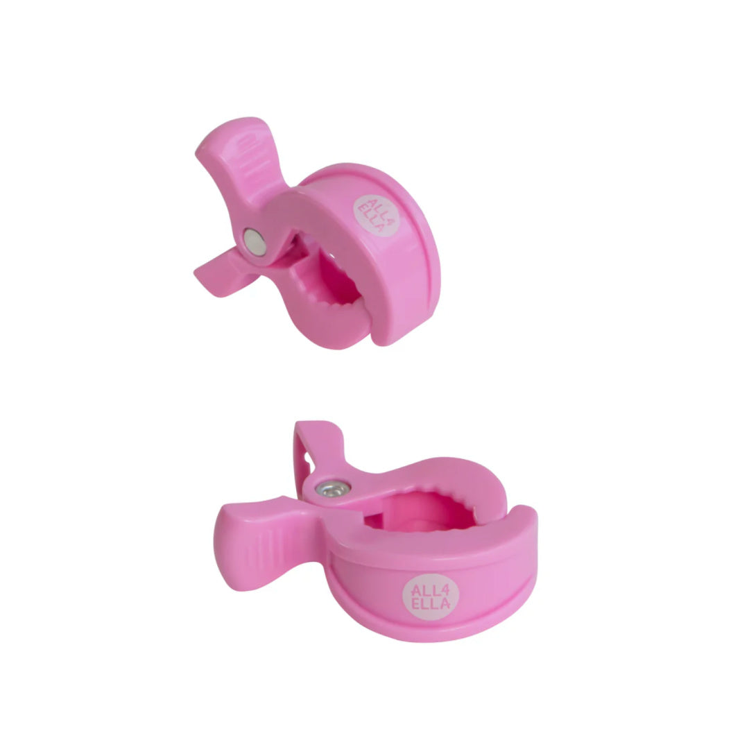 ALL 4 ELLA  PRAM PEGS 2PK - PASTEL PINK