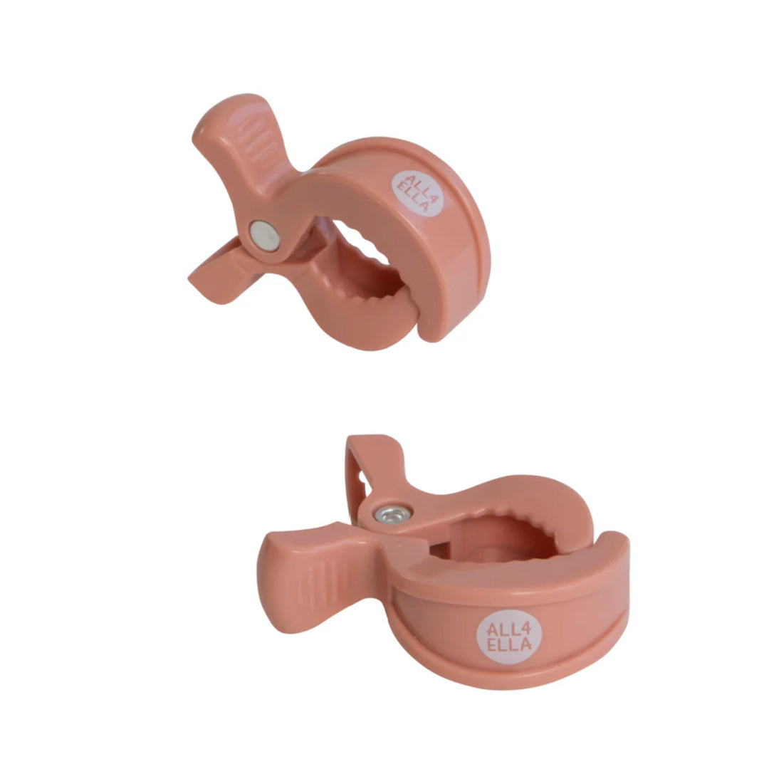 ALL 4 ELLA  PRAM PEGS 2PK - PEACH