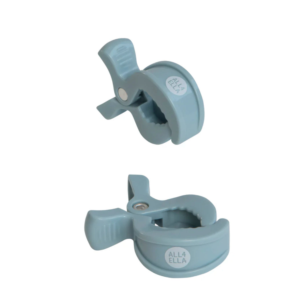 ALL 4 ELLA  PRAM PEGS 2PK - STEEL BLUE