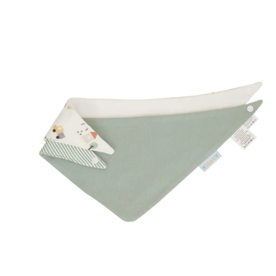 ALL 4 ELLA BANDANA BIBS 2PK - REVERSIBLE - COUNTRY FARM