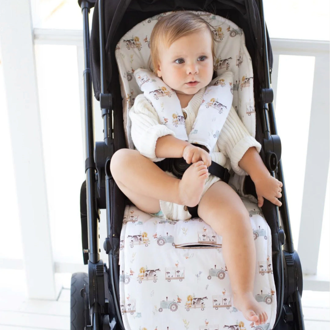 BAMBELLA DESIGNS UNIVERSAL PRAM LINER - OAKWOOD FARM