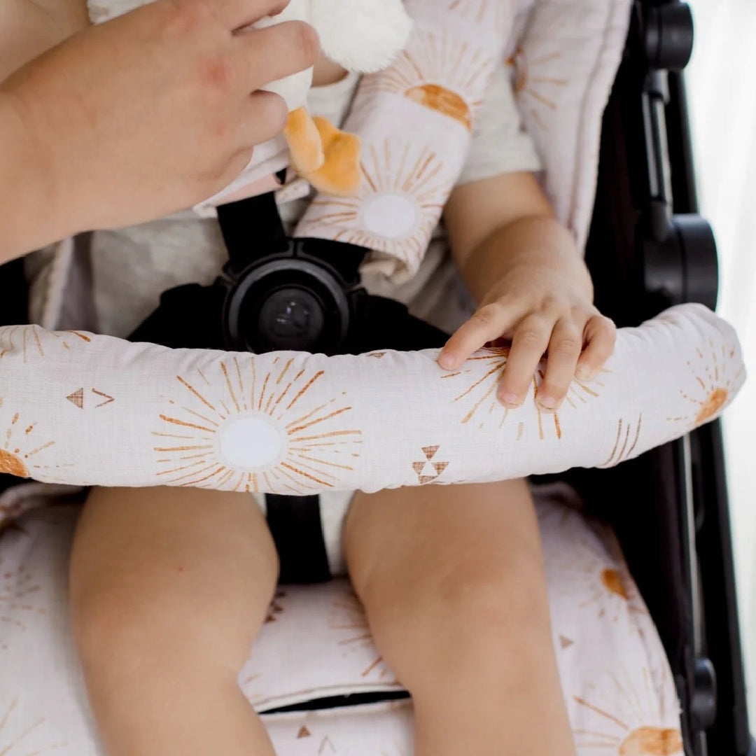BAMBELLA DESIGNS PRAM BAR COVER - BOHEMIAN SUNSHINE