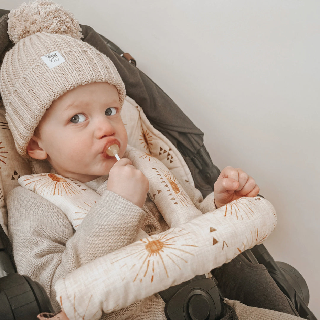 BAMBELLA DESIGNS PRAM BAR COVER - BOHEMIAN SUNSHINE