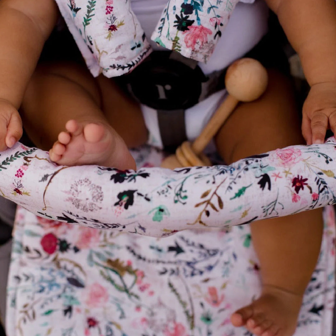 BAMBELLA DESIGNS PRAM BAR COVER - WILDFLOWER