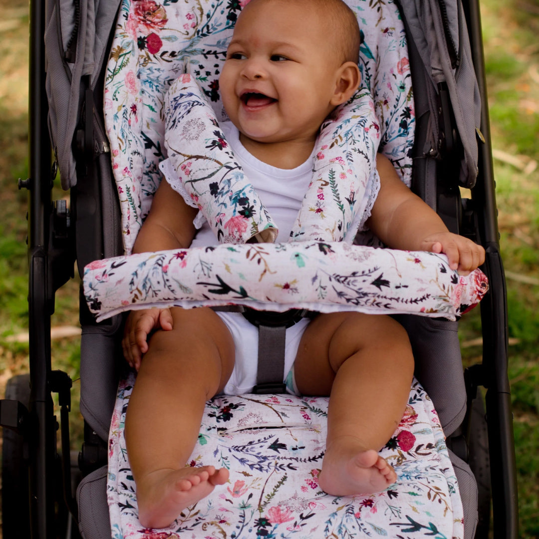 BAMBELLA DESIGNS UNIVERSAL PRAM LINER - WILDFLOWERS