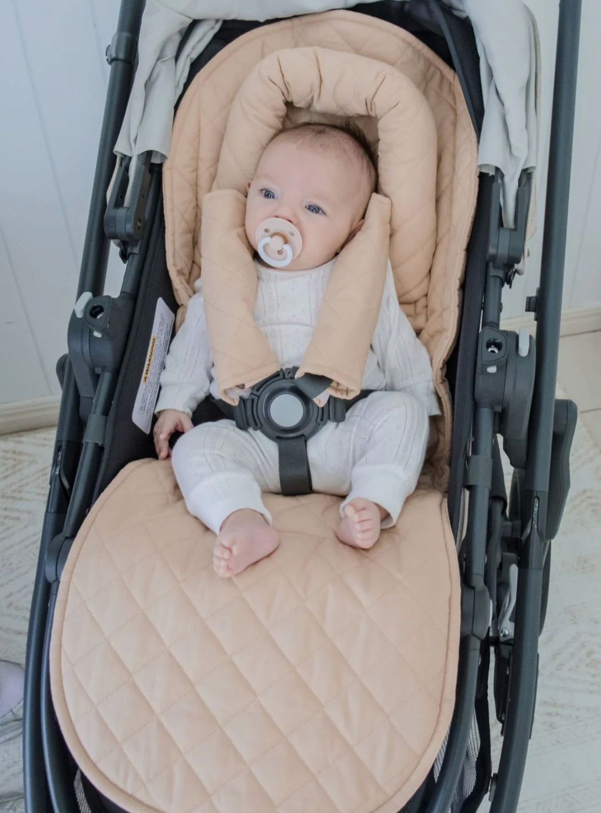 BAMBELLA DESIGNS UNIVERSAL PRAM LINER - NUDE