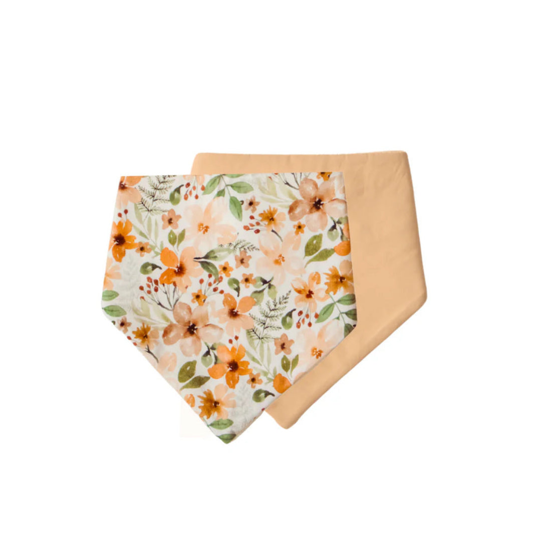 BAMBELLA DESIGNS BANDANA BIBS 2 PACK | BLOOM & NUDE