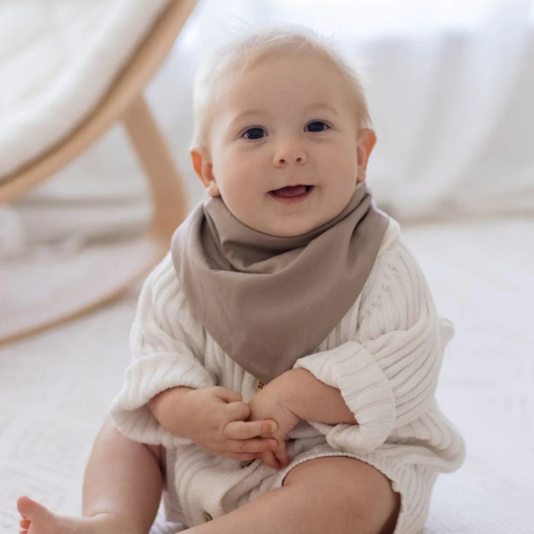 BAMBELLA DESIGNS BANDANA BIBS 2 PACK | OAKWOOD FARM &amp; LATTE