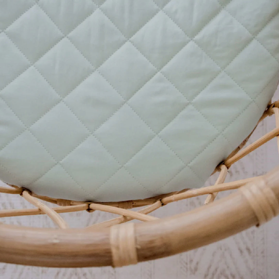 BAMBELLA DESIGNS WATERPROOF FITTED BASSINET SHEET/ CHANGE MAT COVER - FERN