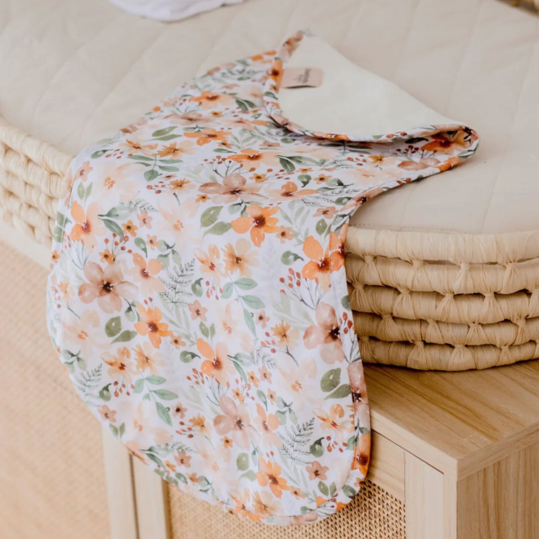 BAMBELLA DESIGNS BURP CLOTH 2 PACK | BLOOM & NUDE