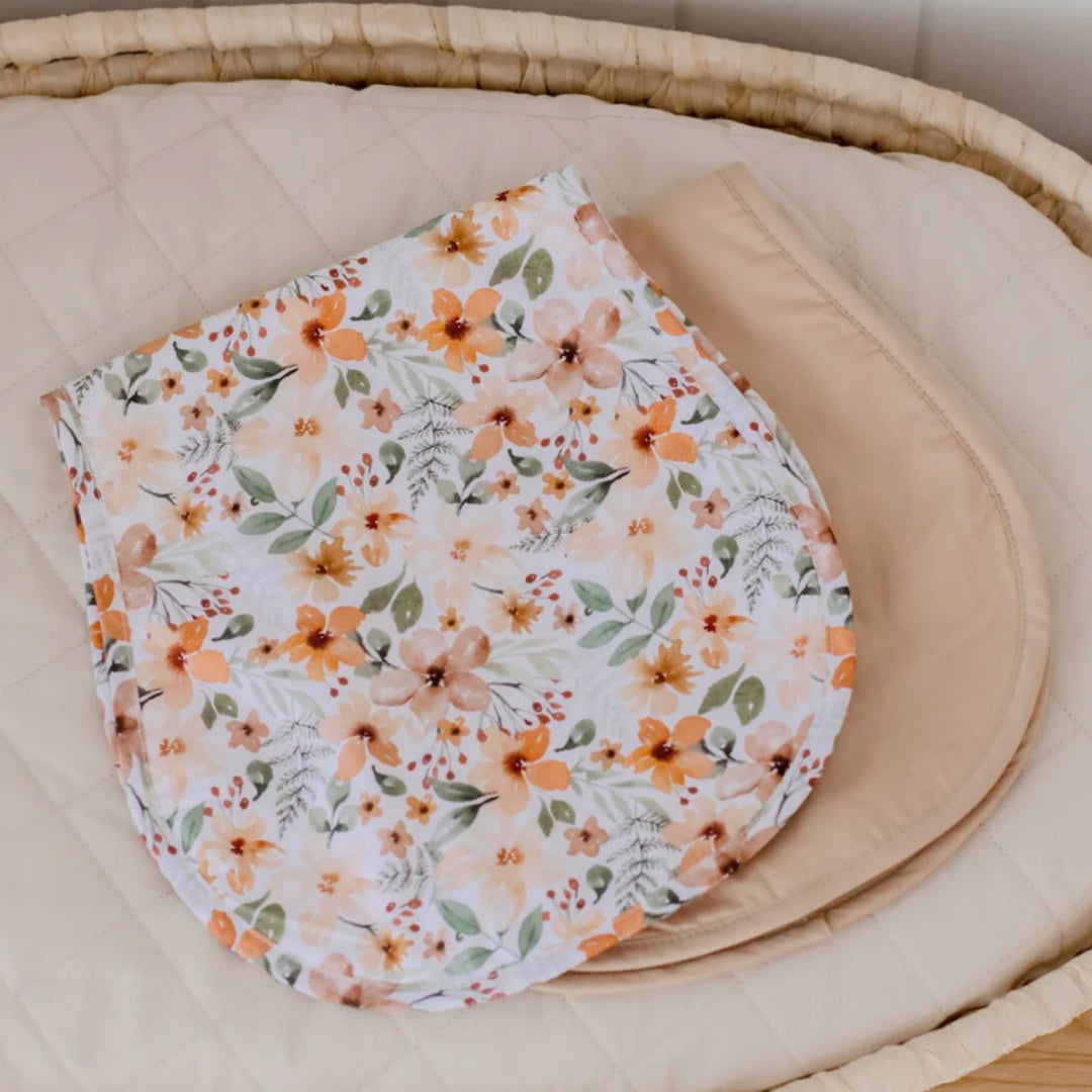 BAMBELLA DESIGNS BURP CLOTH 2 PACK | BLOOM &amp; NUDE