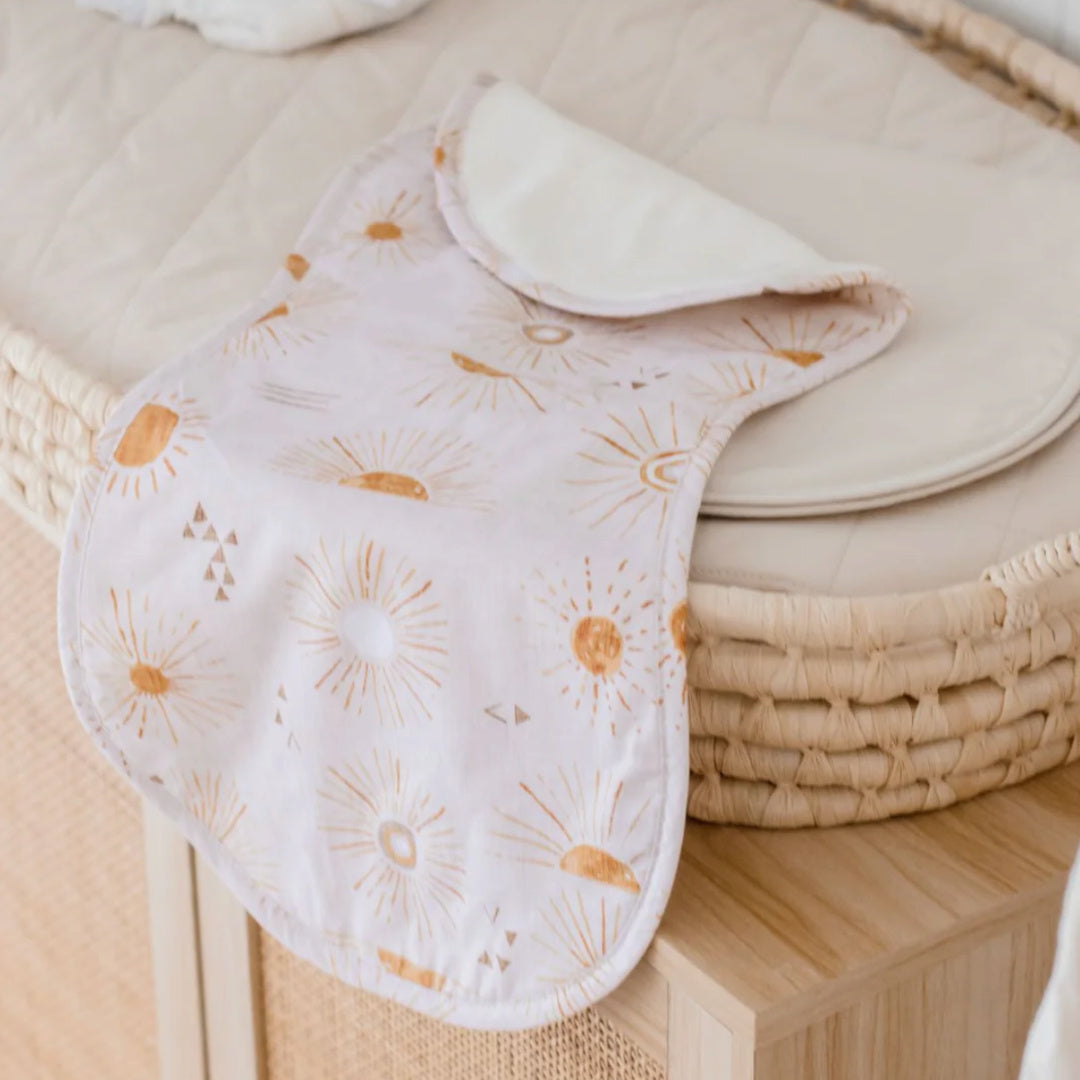 BAMBELLA DESIGNS BURP CLOTH 2 PACK |  BOHEMIAN SUNSHINE AND OAT