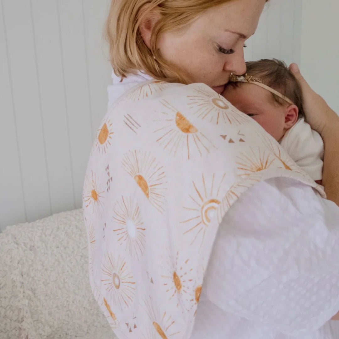 BAMBELLA DESIGNS BURP CLOTH 2 PACK |  BOHEMIAN SUNSHINE AND OAT