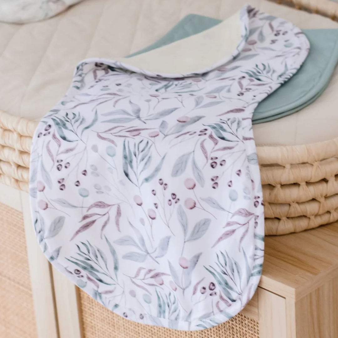 BAMBELLA DESIGNS BURP CLOTH 2 PACK | BOTANICAL &amp; LAGOON