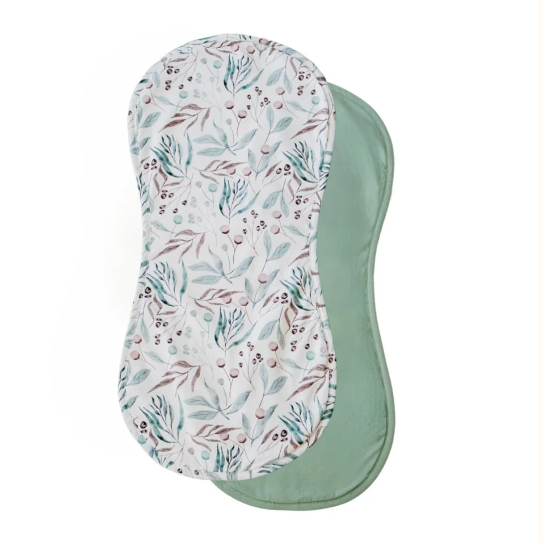 BAMBELLA DESIGNS BURP CLOTH 2 PACK | BOTANICAL &amp; LAGOON
