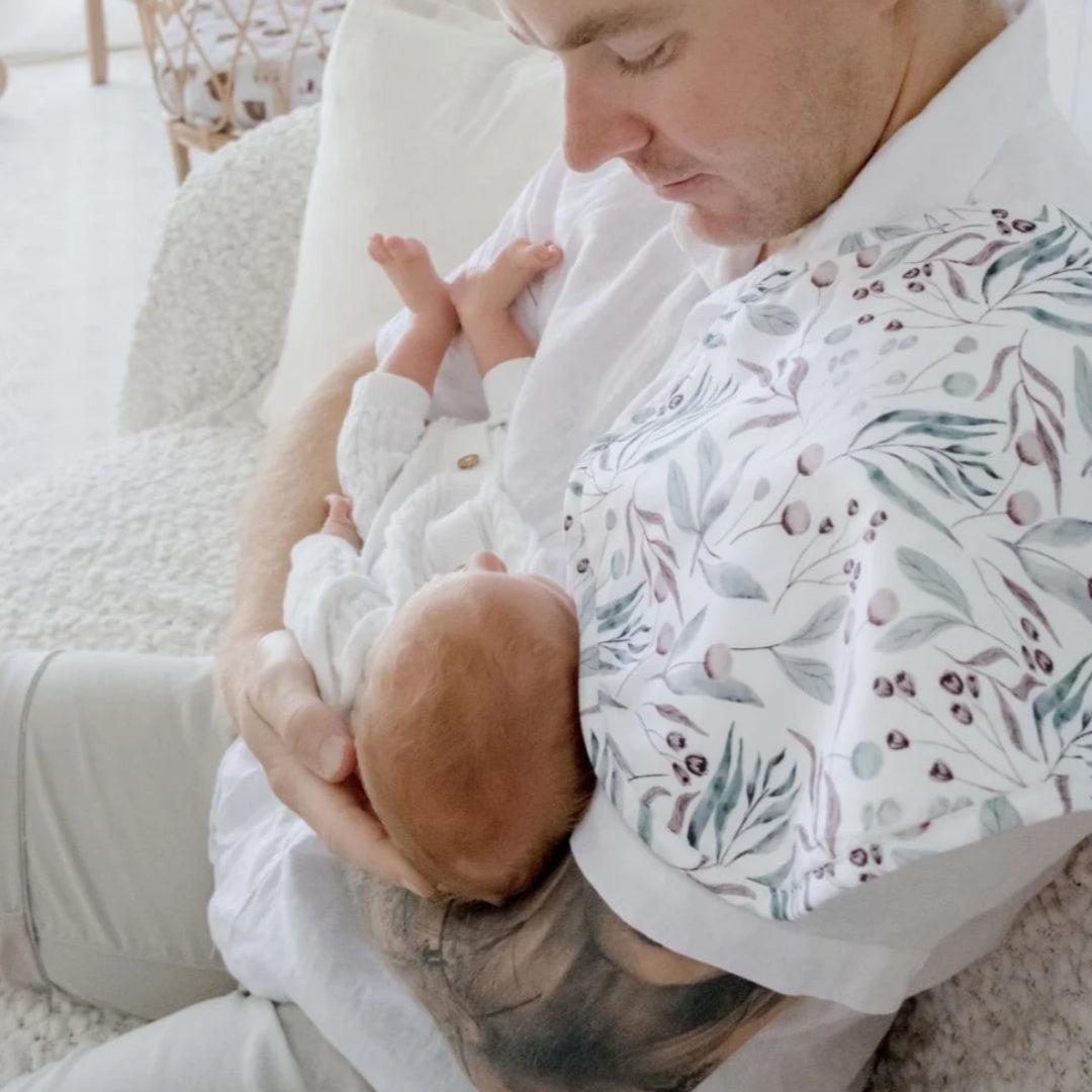 BAMBELLA DESIGNS BURP CLOTH 2 PACK | BOTANICAL &amp; LAGOON