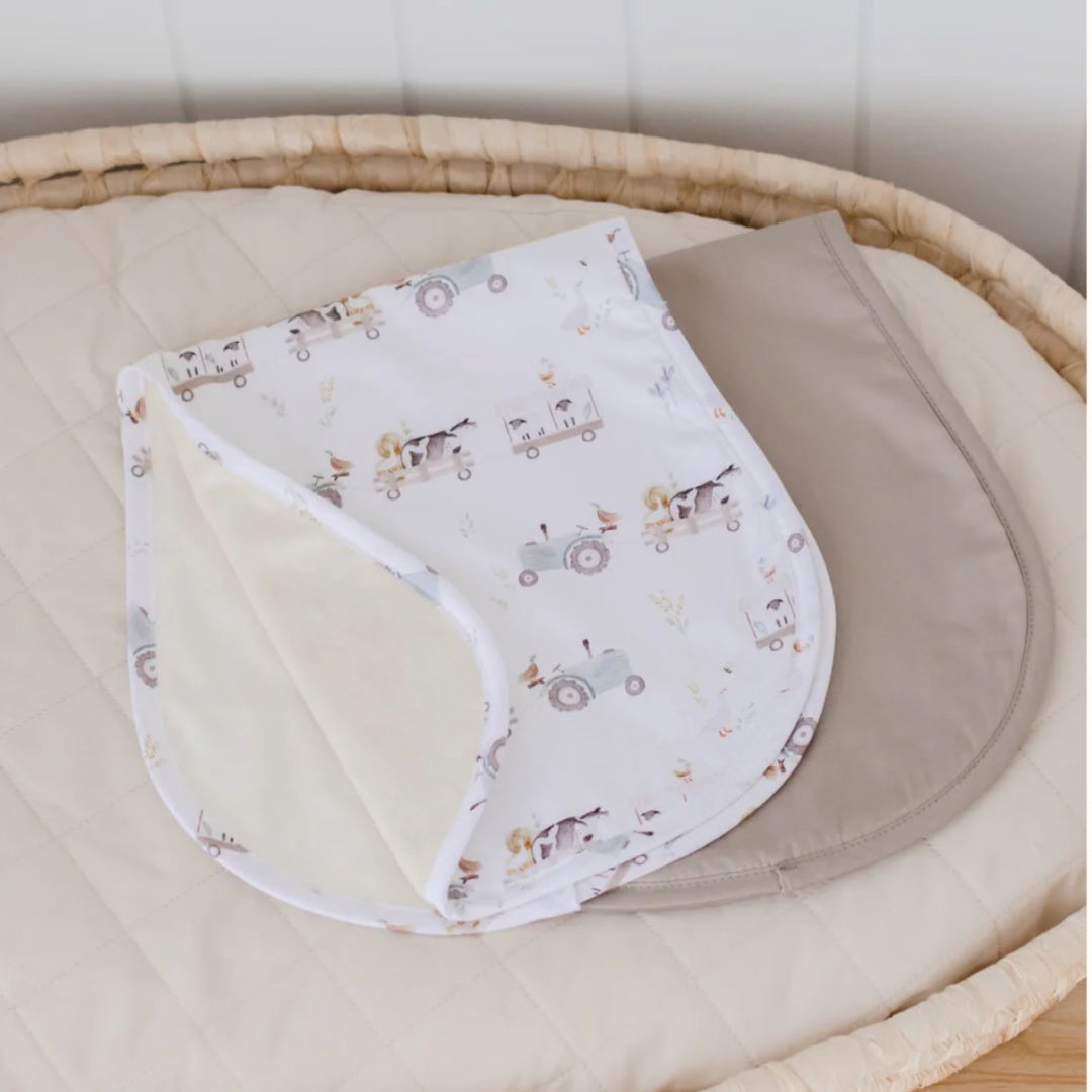 BAMBELLA DESIGNS BURP CLOTH 2 PACK |  OAKWOOD FARM &amp; LATTE