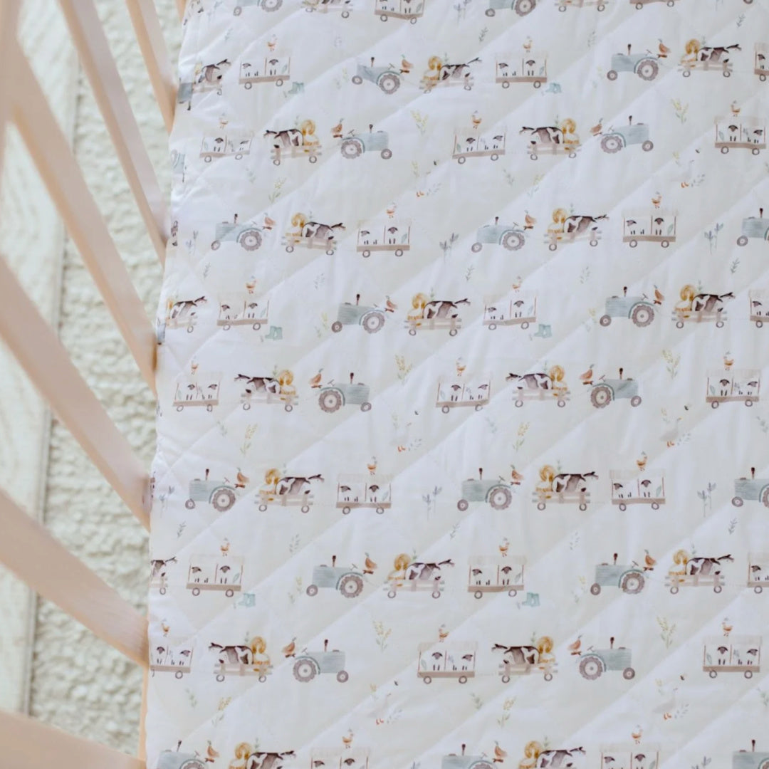 BAMBELLA DESIGNS WATERPROOF COT SHEET  | OAKWOOD FARM