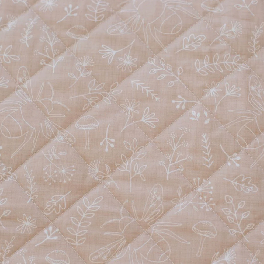 BAMBELLA DESIGNS WATERPROOF COT SHEET  | BEE KIND