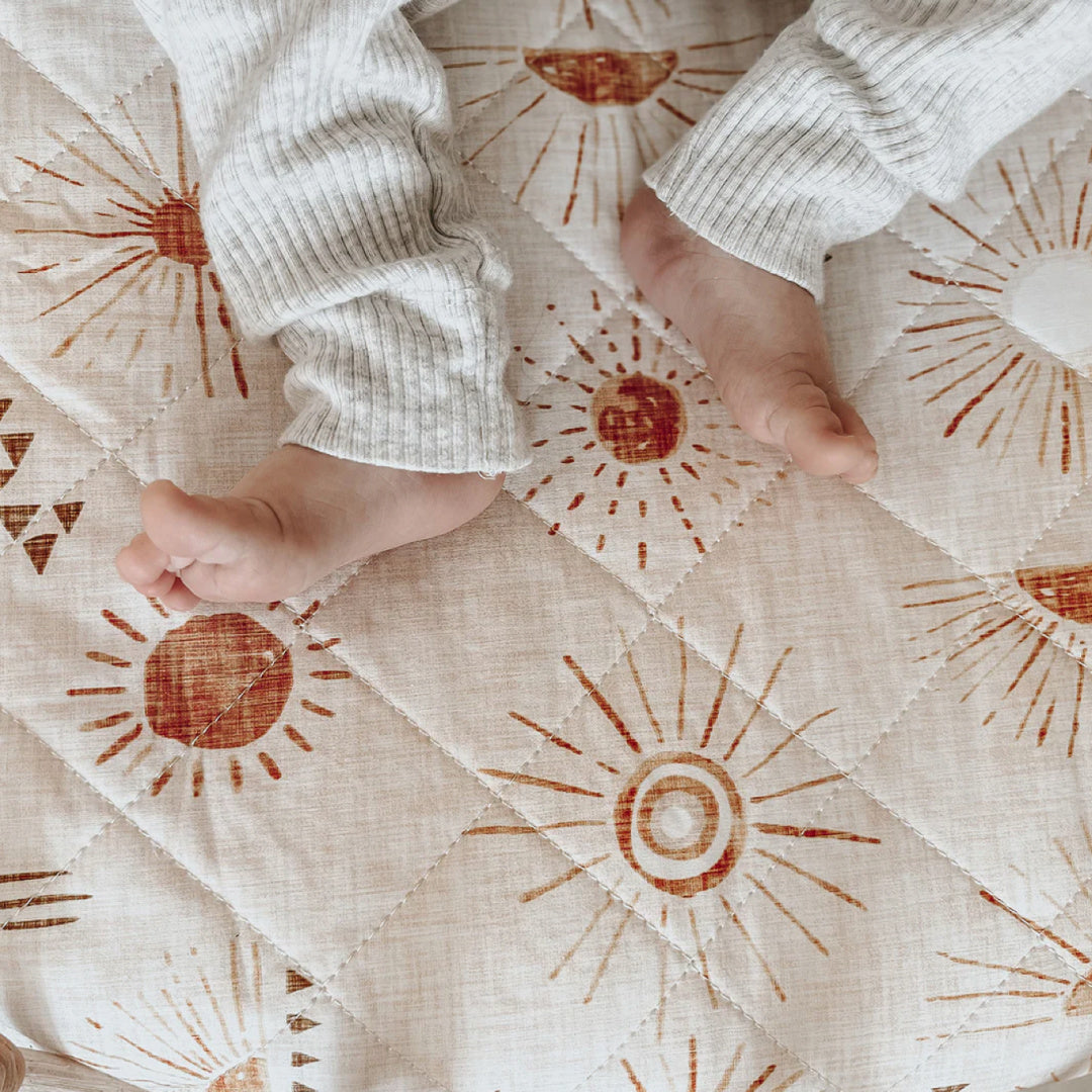 BAMBELLA DESIGNS WATERPROOF COT SHEET  |  BOHEMIAN SUNSHINE