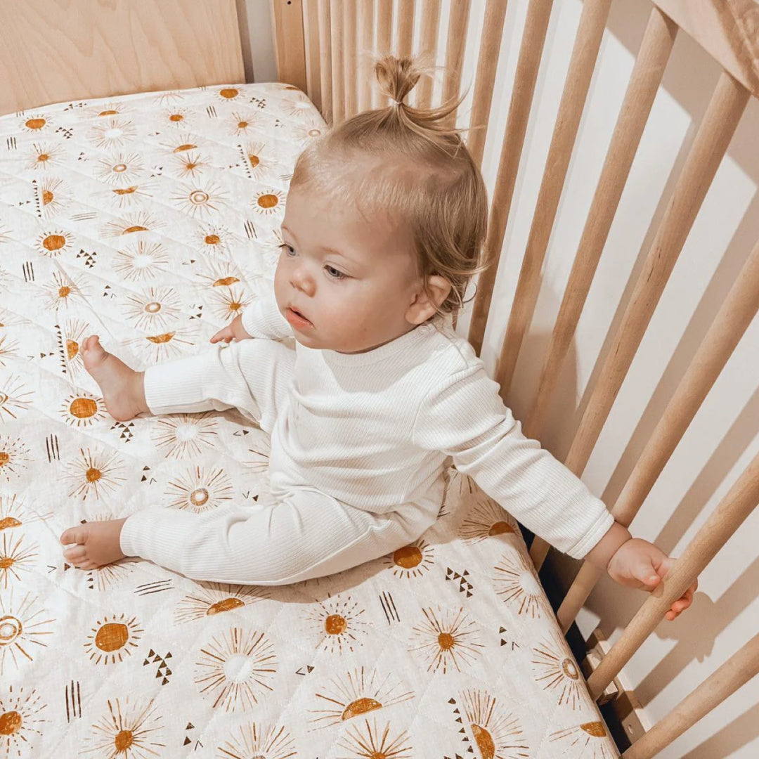 BAMBELLA DESIGNS WATERPROOF COT SHEET  |  BOHEMIAN SUNSHINE