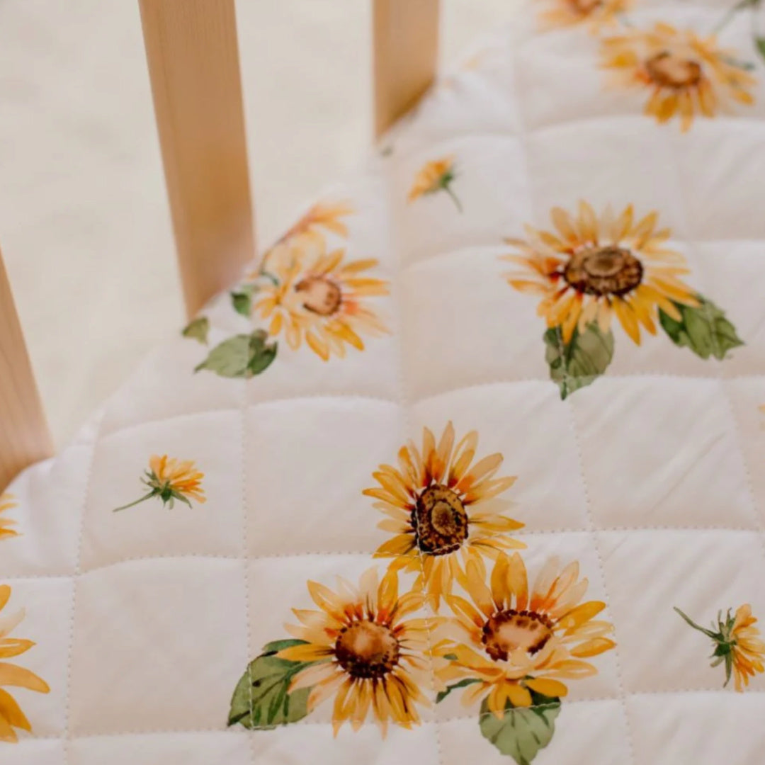 BAMBELLA DESIGNS WATERPROOF COT SHEET  | SUNNY DAYS