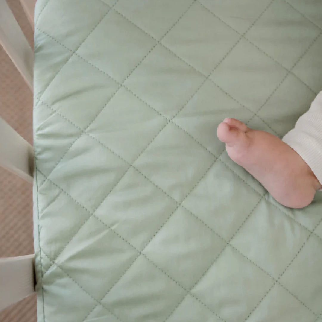 BAMBELLA DESIGNS WATERPROOF COT SHEET  | FERN