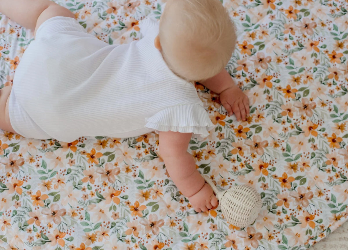 BAMBELLA DESIGNS *NEW* WATERPROOF PADDED PLAY MAT - BLOOM