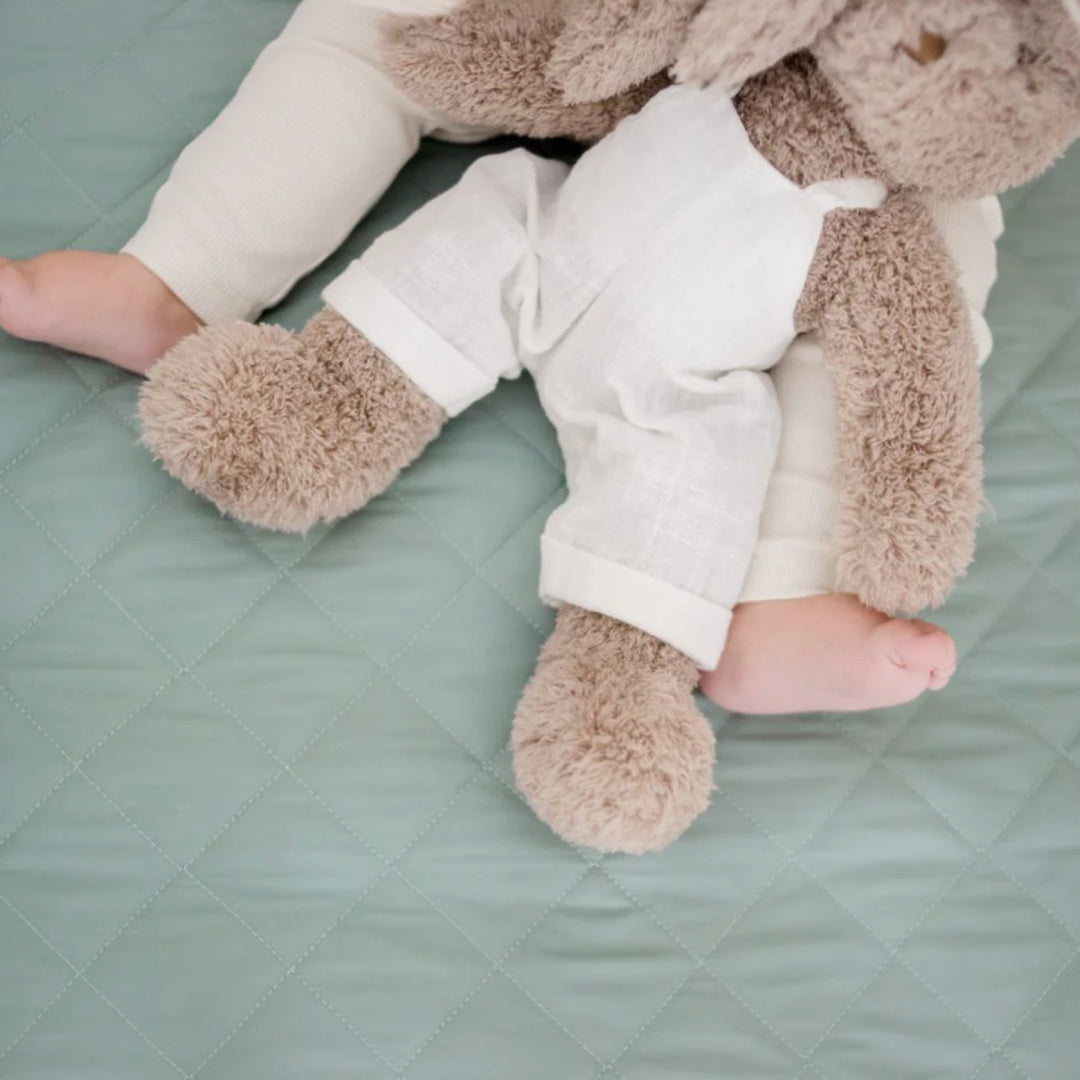 BAMBELLA DESIGNS WATERPROOF COT SHEET  |  LAGOON