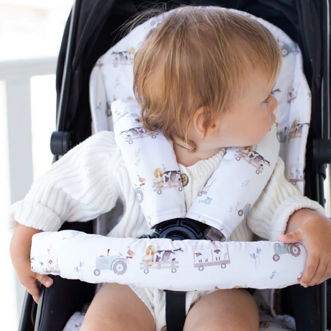 BAMBELLA DESIGNS PRAM HARNESS COVER - OAKWOOD FARM