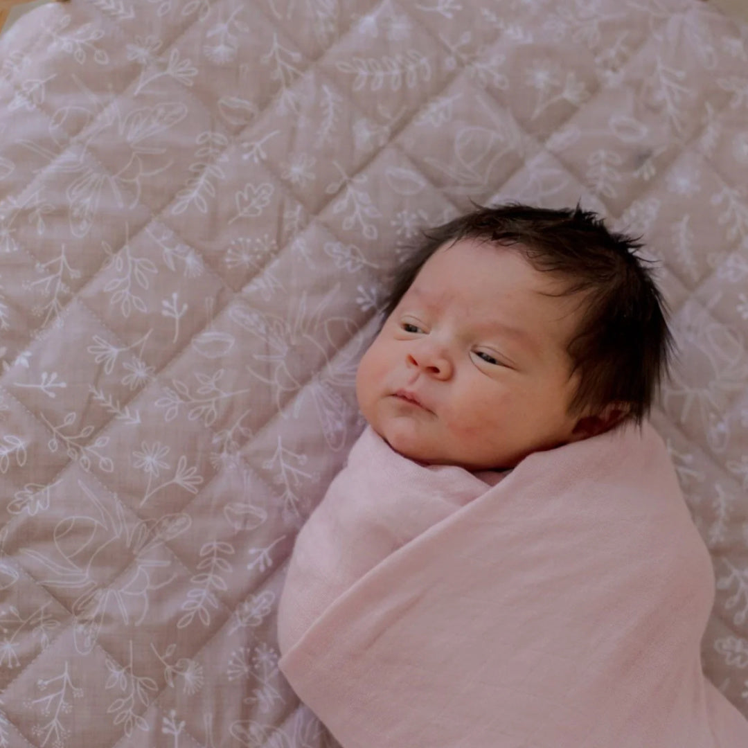 BAMBELLA DESIGNS BAMBOO COTTON MUSLIN SWADDLE WRAP - PRIMROSE